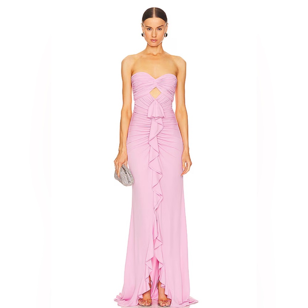 Cina A Sept Jenna Strapless Gown in Carnation
